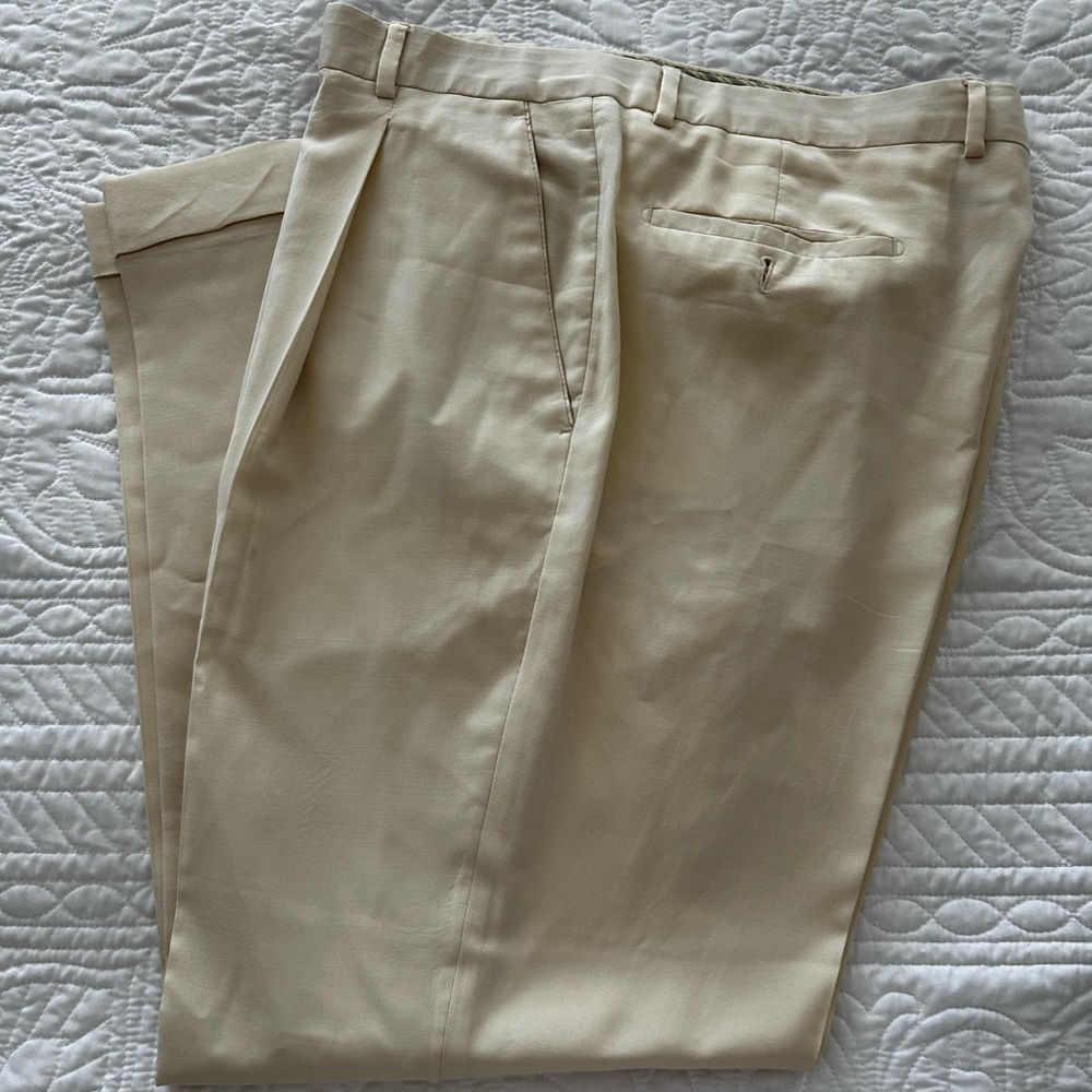 Cream Italian Dress Pants